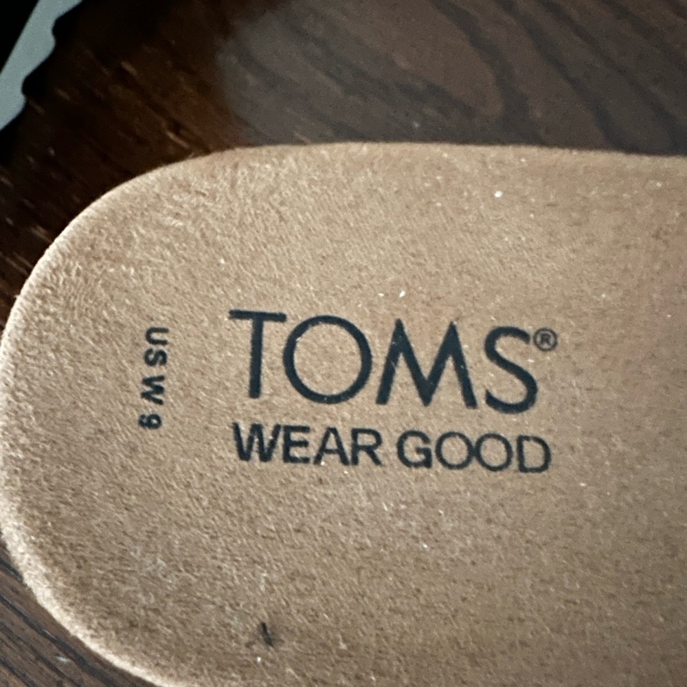 TOMS Black Canvas Mules - Picture 2 of 6